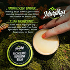 Murphy's Naturals Mosquito Repellent Balm for Outdoor Patio, Hiking, Camping, Plant-Based with Cedarwood, Lemongrass & Rosemary, 0.75 oz