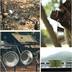 CAMPINGMOON 2pcs/4pcs Set Stainless Steel Camping Sierra Cup 310ml (4pcs Set)