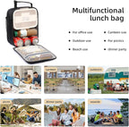 Lovoeo Lunch box Lunch bag for men women Insulated Lunchbox Lunch bags for Work Picnic Travel (Thicken green)