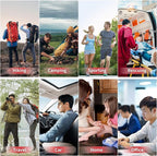 Kitgo First Aid Kits for Car, Trauma Kit with 218 Pcs Medical Supplies, Medical Kit for Car, Home, Camping, Hiking, Adventure