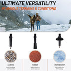 Trekking Poles Collapsible Hiking Poles - Trekking Sticks with Quick Lock System Lightweight for Hiking, Camping