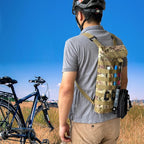 5L Hydration Pack, Water Backpack with 3L Water Bladder, MOLLE System for Outdoor Hiking, Biking, Running