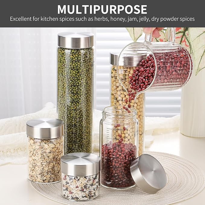 11 Oz Glass Juice Bottles with Lids, 4 Pack Glass Bottles, BPA Free, Borosilicate Glass, Leak Proof Lids for Juicing, Smoothies, Infused Water, Beverage Storage, Shaker Bottles