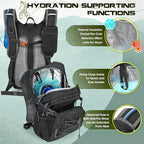 Hydration Backpack with Water Bladder, 18L Lightweight Hiking Backpack for Women&Men Small Insulated Hydration Water Pack for Hiking, Running, Cycling, Biking