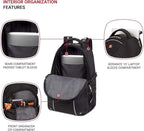 SwissGear 3258 Laptop Backpack, Fits Most 17 Inch Laptops, Secure Computer Sleeve for Travel, Work, School, Men's and Women's - Black