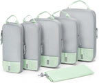 BAGSMART 6 Set /4 Set/2 Set Compression Packing Cubes for Travel, Lightweight Luggage Organizer Bags, Durable Space Saver Bags Travel Essentials