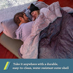 Klymit Drift Camping Pillow, Shredded Memory Foam Travel Pillow with Reversible Cover for Outdoor Use, Green, Large