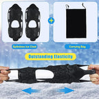 Spikeless Ice Cleats Snow Traction Crampons Anti-Slip Ice Grippers for Shoes and Boots Indoor Slip-On Ice Traction Devices Aids Rubber Footwear for Indoor/Outdoor