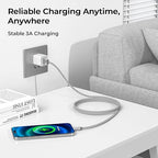 Basesailor for iPhone 17 16 Pro Max Charger Cord,USB to USB C Cable 6.6FT/2Pack,Type C Charging Power Cord for Apple 15 iPad 10 Air 4 5,Samsung Galaxy S25 S24 S23 S22 Plus Ultra,A52 A53 A54,Pixel 9 8