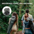 Heavy Duty Portable Folding Camping Chair for Adults with Comfy Padded Backrest | for Outdoor & Sports, Backpacking, Beach, Lawn, Hunting, Tailgating, Fishing | Supports 400 Lbs