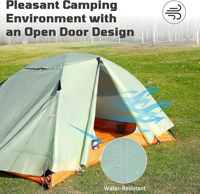 Camping Tent Portable Waterproof Instant Camping Tent with 1-Minute Setup Lightweight Tent for Camping Beach Outdoor Travel Backyard