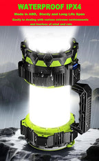 Big LED Searchlights Spotlight Lantern Flashlights, 22000LM 6 Modes Rechargeable Handheld Camping Hunting Lamp Portable Work Lights for Indoor Outdoor Emergency