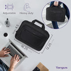 Targus CityLite Laptop Briefcase Shoulder Messenger Bag for 15.6-Inch Laptop, Black (TBT053US)