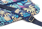 kayond Forest Series Bule Patten Waterproof Laptop Shoulder Messenger Bag Case Sleeve for 15 Inch 15.6 Inch Laptop