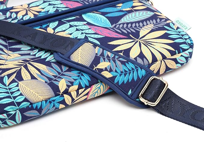 kayond Forest Series Bule Patten Waterproof Laptop Shoulder Messenger Bag Case Sleeve for 14 Inch 14.1 Inch Laptop