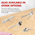 Chef Craft Select Can Opener with Tapper, 6.5 inches in length, Nickle Plated
