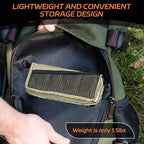 Portable Pocket Camping Chair,Ultralight Foldable Camp Stool with Compact Carry Bag, Heavy-Duty 220LBS Capacity for Outdoor Hiking, Fishing, Travel (Khaki)