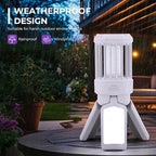 GREEN MORE Portable Camping Lantern Foldable , 4 Light Modes Camping Lights Lightweight, Waterproof, for Indoor Outdoor Home Emergency Light Power Outages Hiking Hurricane,French Grey