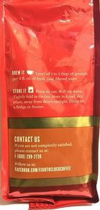 Eight O' Clock Ground Coffee - Hazelnut - Medium Roast - Net Wt. 11 OZ (311 g) Per Package - Pack of 2 Packages