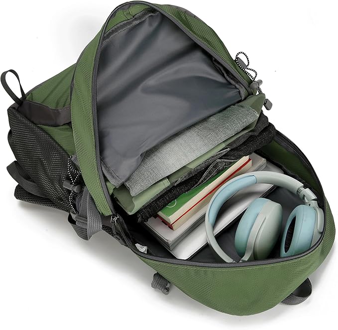 40L Hiking Backpack with Separate Shoe Compartment & Waist Support – Multi-Pocket Design, Emergency Whistle – Ideal for Camping, Trekking & Travel