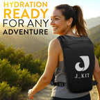 Running Hydration Vest,Running Vest with Phone Holder Pouch & Water Bottle Holder,Adjustable Belt,Hydration Vest for Men and Women