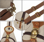 KouLi Buir Canvas Sling bag,Small Crossbody Backpack,Convertible Chest Bag Casual Daypack For Outdoor Cycling Hiking Travel (B3611-Leaden-N)