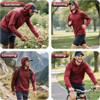 ProtectX High Visibility Sun Protection Lightweight Long Sleeve Hoodie, UPF 50+ Quick-Dry, SPF UV Shirt, Active Wear