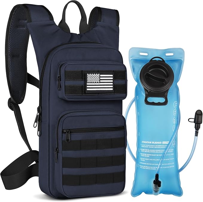 NOOLA Hydration Backpack with 3L TPU Water Bladder, Tactical Molle Water Backpack for Men Women, Hydration Pack for Hiking, Biking, Running and Climbing