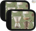 Coffee Time 6 Luggage Handle Wrap for Suitcase Luggage Tags Handle Covers Identifiers Soft Decorations Travel Accessories 2 Pack