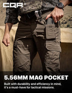 CQR Men's Tactical Pants, Water Resistant Ripstop Cargo Pants, Lightweight EDC Work Hiking Pants, Outdoor Apparel