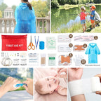 238Pcs Emergency Survival Kit and First Aid Kit, Professional Survival Gear Tool with Tactical Molle Pouch and Emergency Tent for Earthquake, Outdoor Adventure, Camping, Hiking, Hunting