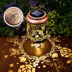 Hyrion Butterfly Solar Lanterns Outdoor Waterproof Metal Hanging Lights, Garden Decor Gifts for Women, Mom, Grandma Solar Decorations for Yard, Patio, Backyard, Porch, Lawn, Walkway, Tabletop