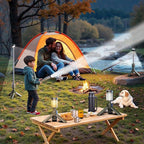 Camping Lantern Rechargeable, Telescoping-Camping-Lights, 10500mAh Capacity Battery Powered, Outdoor-Lantern for Hiking/Adventure/Power Outages, IPX7 Water Resistant(Khaki)