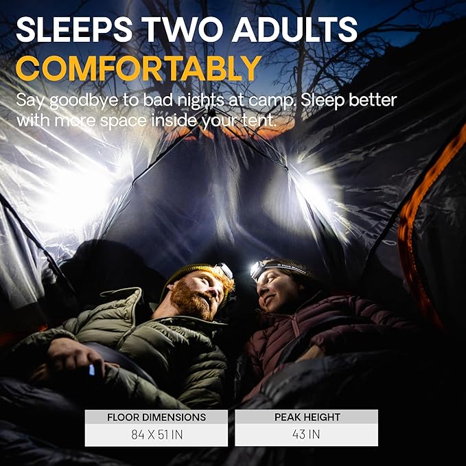 Featherstone Backpacking Tent Lightweight for 3-Season Outdoor Camping, Hiking, and Biking - Includes Footprint & Mesh Gear Loft - Freestanding Tents with Ultralight Fly-Footprint Capability