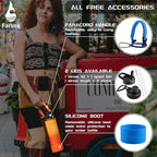 Farsea Insulated Water Bottle With Paracord Handle, Protective Silicone Boot and 2 Lids (Straw Lid & Spout Lid), Stainless Steel Water Bottle Wide Mouth, Double Wall Sweat-Proof BPA-Free, 24 oz