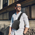 Crossbody Sling Bag Casual Shoulder Hiking Backpack with Convertible Shoulder Strap for Travel Hiking Shopping Leisure Sport