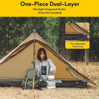 LANSHAN Ultralight Tent 3-Season Backpacking Tent for 1-Person or 2-Person Camping, Trekking, Kayaking, Climbing, Hiking