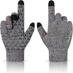 Achiou Winter Gloves, Glove for Men Women, Upgraded Touch Screen Texting Warm Running with Thermal Soft Knit Lining