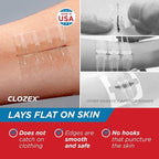 Clozex Emergency Laceration Kit - Repair Wounds Without Stitches, Skin Closure Device for a Wound Up to 1 1/2 Inches Length. Complete Kit to Clean, Close, & Cover Wounds