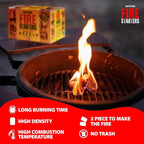 150 pcs Fire Starter for Indoor and Outdoor Use - Natural, Eco-Friendly Firelighter for Grills, Smokers, Fire Pits, Wood Stoves - Waterproof, All-Weather Charcoal Starter, Fire Starters for Campfires