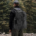 25L Hiking Backpack Small Tactical Backpack Daypack Camping Trekking Hunting Molle Pack for Men Women, Black