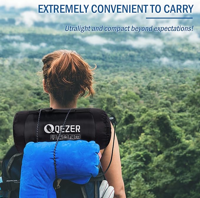 Down Sleeping Bag for Adults, 600 Fill Power, Ultralight & Compact with Compression Sack for Backpacking, Camping, Hiking