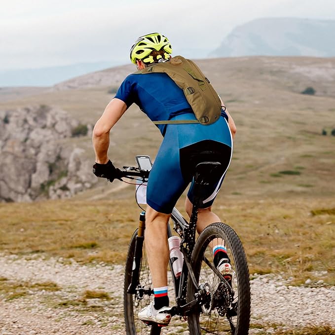 3L Water Backpack for Hiking, Water Hydration Backpack for Running, Tactical Hydro Backpack with 3L Water Bladder, Hydration Packs for Festivals Rave