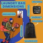 Travel Laundry Detergent Sheets with Laundry Bag and Strong Portable Clothesline – Laundry Detergent Sheets, Foldable Laundry Bag & Elastic Travel Clothesline for Hotels, Cruises & Trips