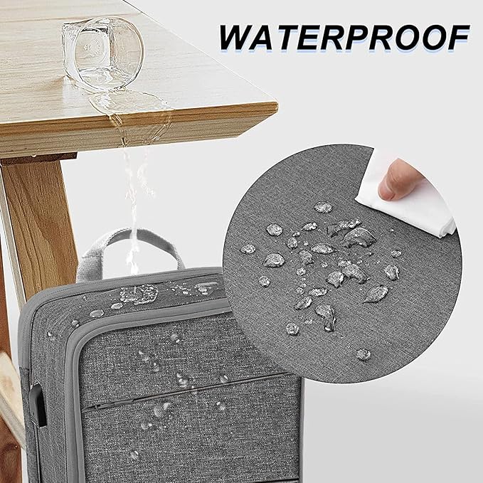 ZINZ Slim & Expandable Laptop Backpack 15 15.6 16 Inch Case, Water Resistant Travel Backpack Compatible with MacBook Pro/Neo 16" 15", Dell XPS 15 16 and Most 15" 15.6" 16" Notebooks，D01G02