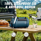 Half Gallon Water Jug for Men: 2-in-1 Straw Spout Lid, Dual Handle, Leakproof, Keep Cold 48H, 64 oz Insulated Water Bottle for Outdoors, Travel, Gym, Trip, Workout, Daily, Hydration, Picnic (Deepsea)