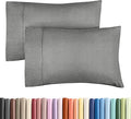 King Pillow Cases Set of 2 - Ultra Soft Hotel Quality Pillowcase Covers - Comfy Cozy Bedding for Women, Men, Kids & Teens - Machine Washable Pillow Protectors - 2 Pieces Set - King Size Heathered Grey