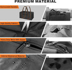 COOLBEBE 24" Sports Duffle Bag - 53L Travel Duffel Tote Bag with Upgrade Zipper Weekender Overnight, Sturdy & Water Resistant Camping duffle (2Pack Black)