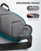 WATERFLY Fanny Pack Waist Bag: Hiking Water Bottle Holder with Strap Waist Pack for Women Men Hydration Hip Packs for Running Walking Traveling-Cyan