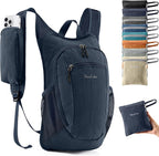 10L Small Hiking Backpack Travel Daypack Lightweight Packable Back Pack for Women Men(Dark Navy)